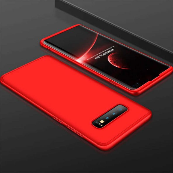 Samsung Galaxy S10 Plus Kılıf Ays Kapak - Kırmızı