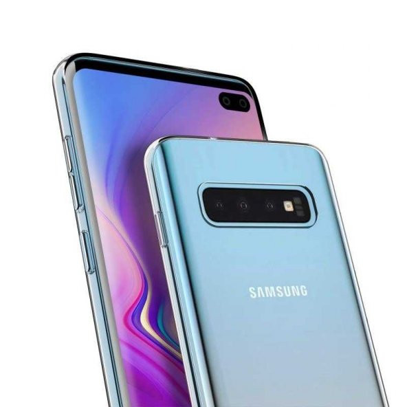 Samsung Galaxy S10 Plus Kılıf Süper Silikon Kapak - Renksiz