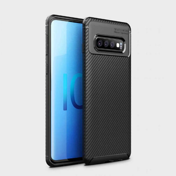 Samsung Galaxy S10 Plus Kılıf Negro Silikon Kapak - Siyah