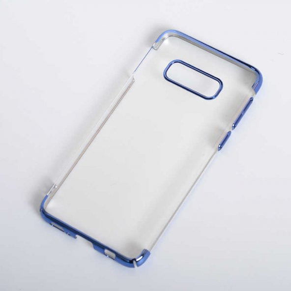 Samsung Galaxy S10E Kılıf Tareks Şeffaf Kapak - Mavi