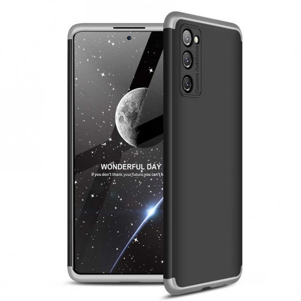 Samsung Galaxy S20 FE Kılıf Ays Kapak - Siyah-Gri