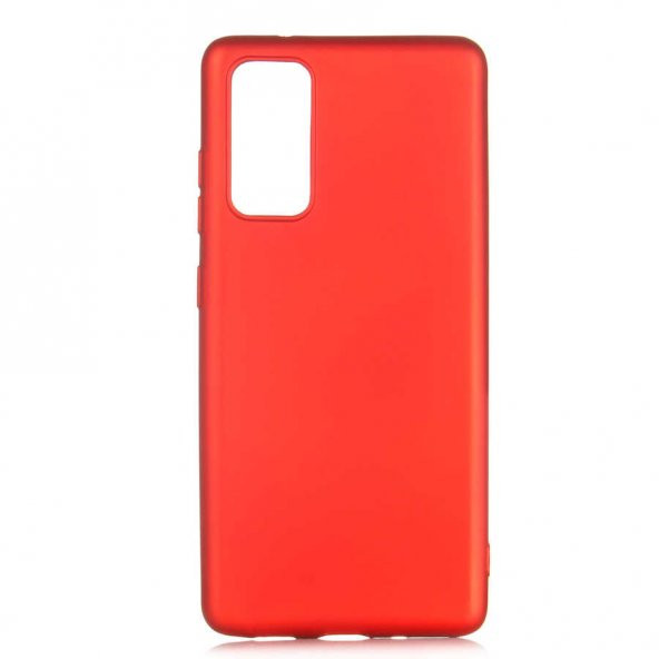 Samsung Galaxy S20 FE Kılıf Premier Silikon Kapak - Kırmızı