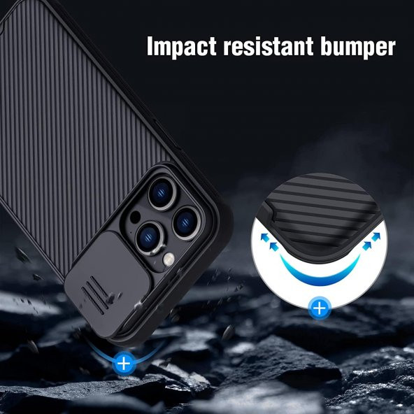 Nillkin CamShield Pro Back Cover For iPhone 14 Pro Max 6.7 Inch 2022 - Black - 6