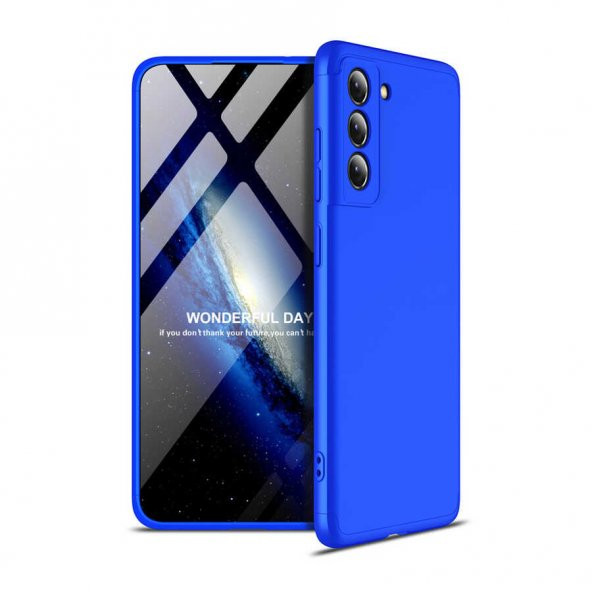 Samsung Galaxy S21 FE Kılıf Ays Kapak - Mavi