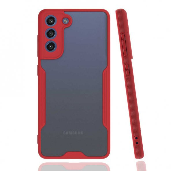 Samsung Galaxy S21 FE Kılıf Parfe Kapak - Kırmızı