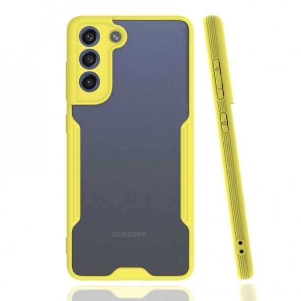 Samsung Galaxy S21 FE Kılıf Parfe Kapak - Sarı