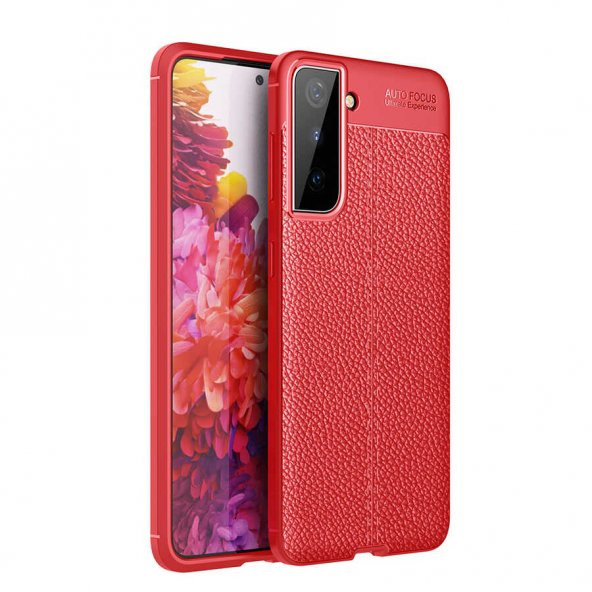 Samsung Galaxy S21 Kılıf Niss Silikon Kapak - Kırmızı
