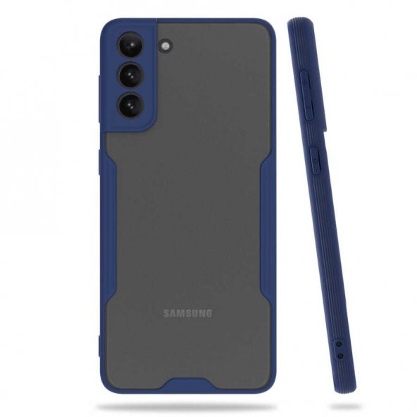 Samsung Galaxy S21 Kılıf Parfe Kapak - Lacivert