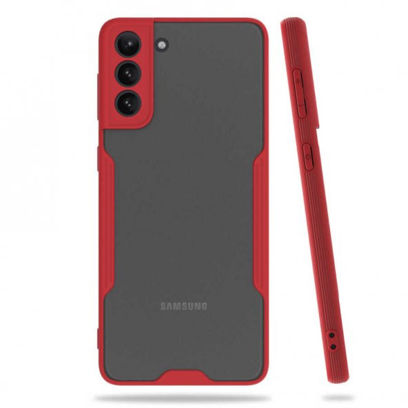 Samsung Galaxy S21 Plus Kılıf Parfe Kapak - Kırmızı