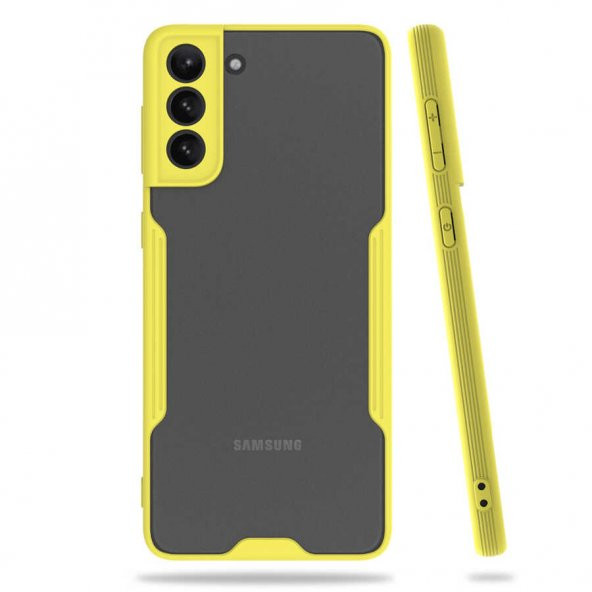 Samsung Galaxy S21 Plus Kılıf Parfe Kapak - Sarı