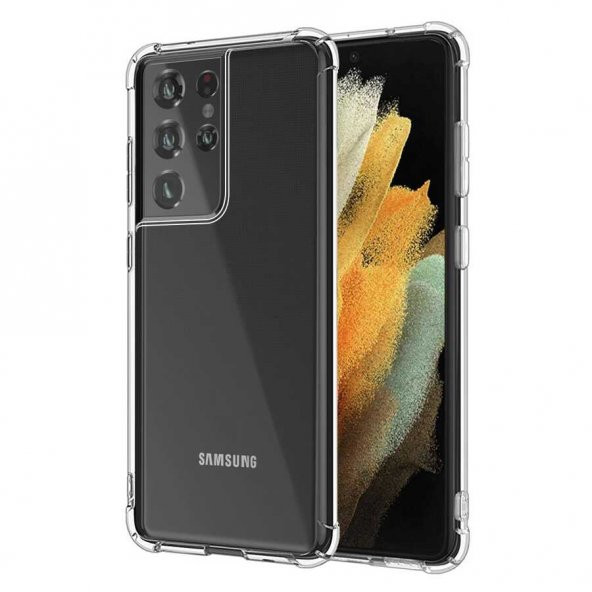 Samsung Galaxy S21 Ultra Kılıf Nitro Anti Shock Silikon - Renksiz