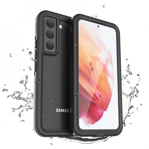 Samsung Galaxy S22 Kılıf 1-1 Su Geçirmez Kılıf - Siyah