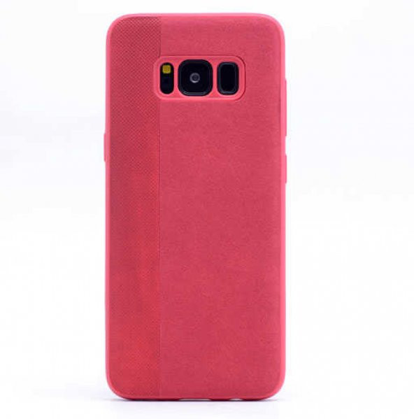 Samsung Galaxy S8 Kılıf City Silikon - Kırmızı