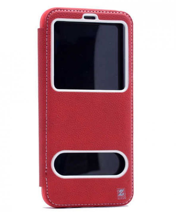 Samsung Galaxy S8 Kılıf Dolce Kapaklı Kılıf - Kırmızı