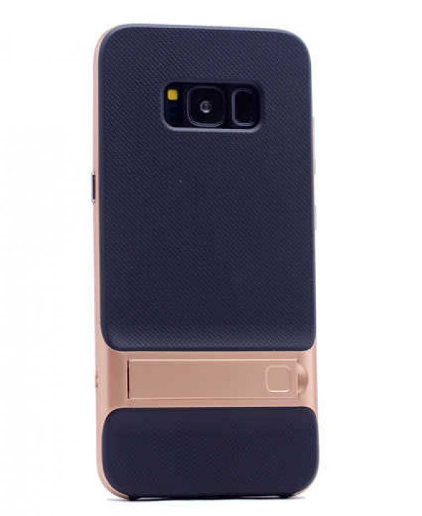 Samsung Galaxy S8 Kılıf Standlı Verus Kapak - Gold
