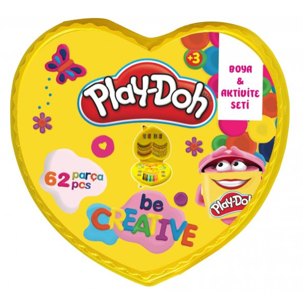 Play-Doh Kırtasiye Seti (62 Parça)