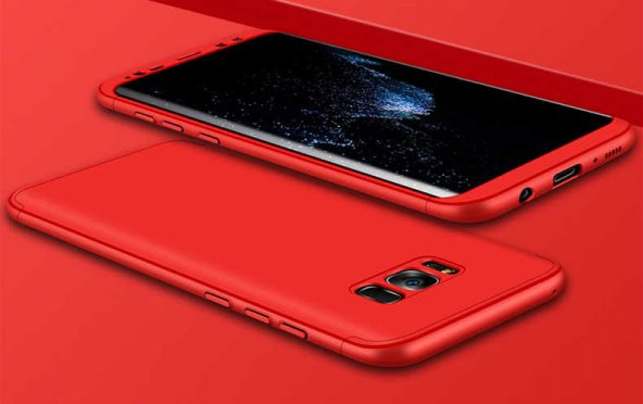Samsung Galaxy S8 Plus Kılıf Ays Kapak - Kırmızı