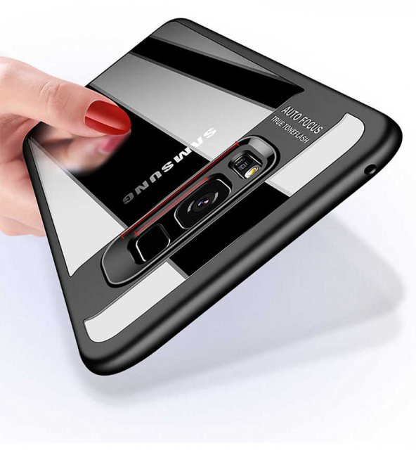 Samsung Galaxy S8 Plus Kılıf Buttom Kapak - Siyah