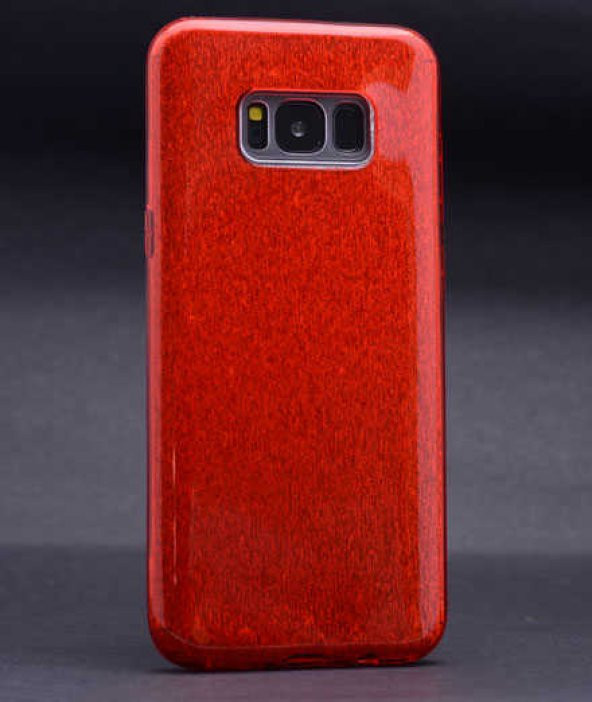 Samsung Galaxy S8 Plus Kılıf Shining Silikon - Kırmızı