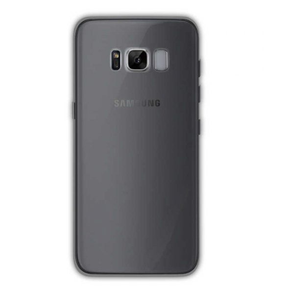 Samsung Galaxy S8 Plus Kılıf Ultra İnce Silikon Kapak 0.2 mm - Füme