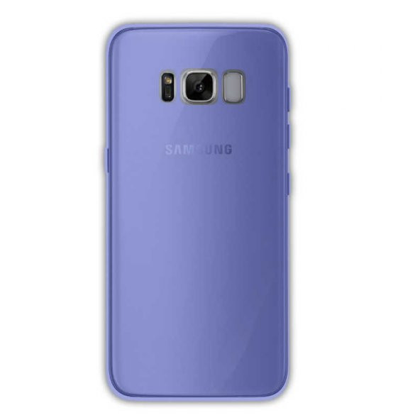 Samsung Galaxy S8 Plus Kılıf Ultra İnce Silikon Kapak 0.2 mm - Mavi