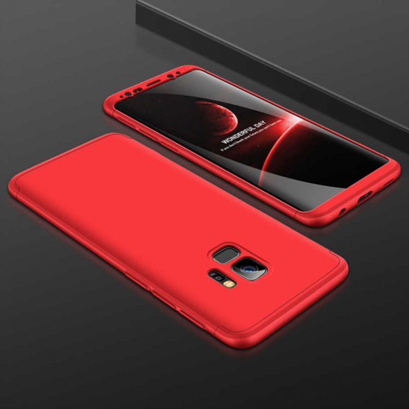 Samsung Galaxy S9 Kılıf Ays Kapak - Kırmızı