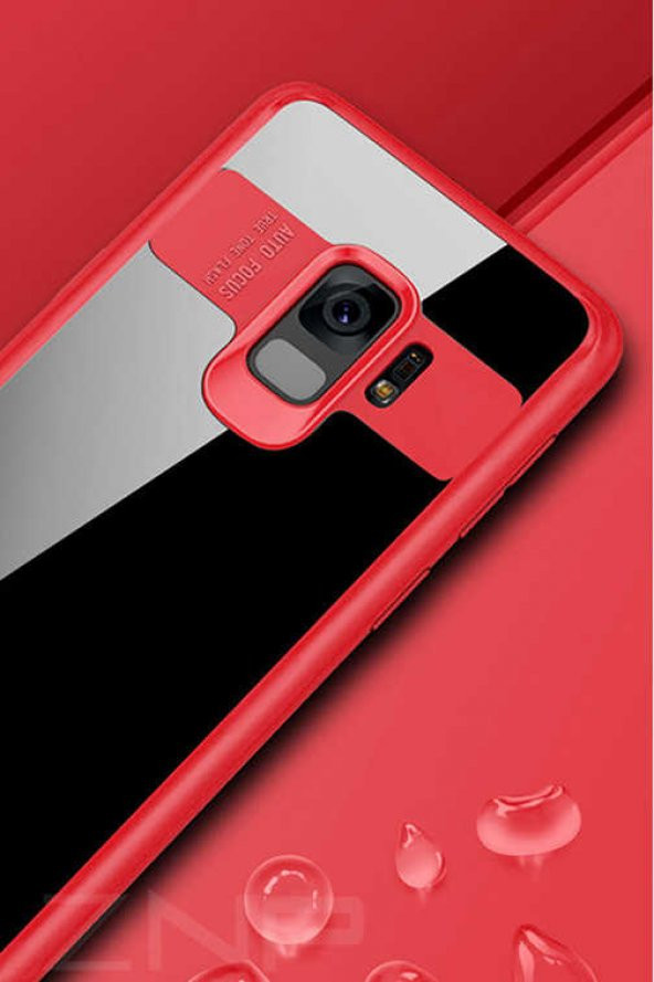 Samsung Galaxy S9 Kılıf Buttom Kapak - Kırmızı
