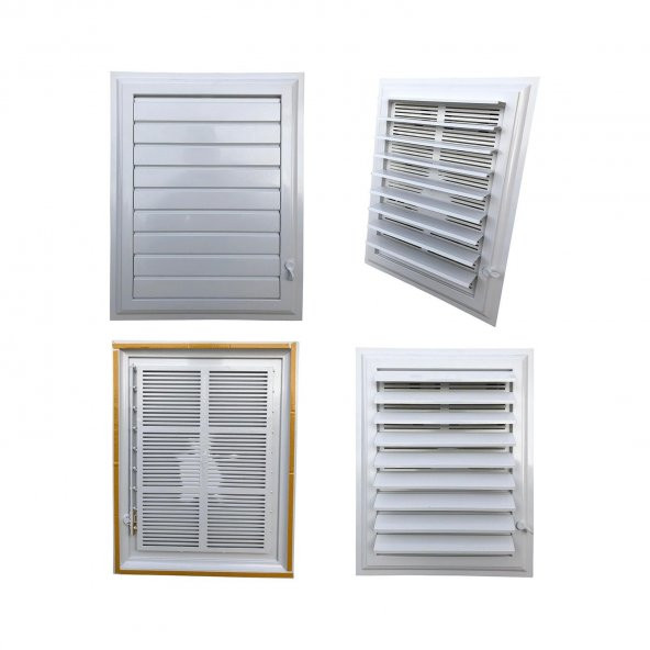 PLASTİK MENFEZ BANYO / WC HAVALANDIRMA MENFEZİ PANJUR 25X45 CM - 3