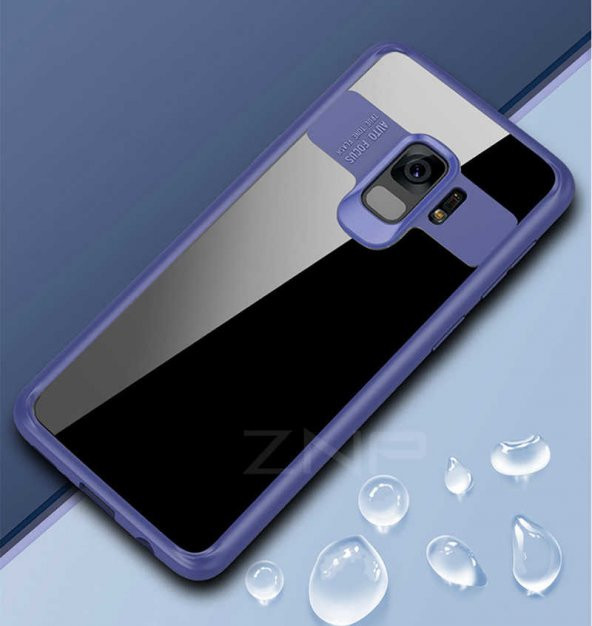 Samsung Galaxy S9 Plus Kılıf Buttom Kapak - Mavi