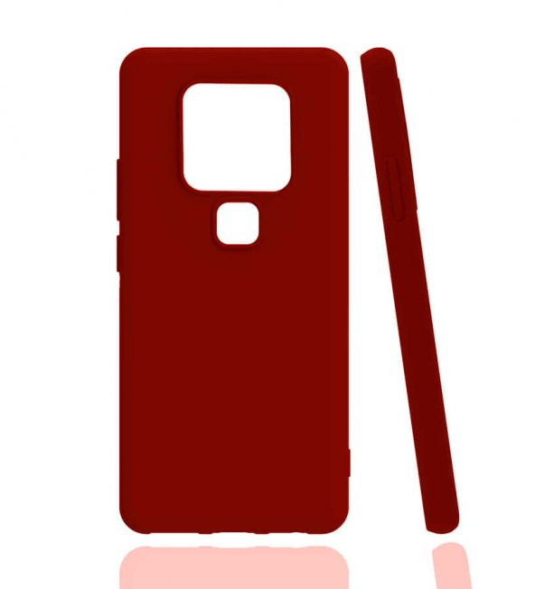 Tecno Camon 16 Kılıf Biye Silikon - Kırmızı