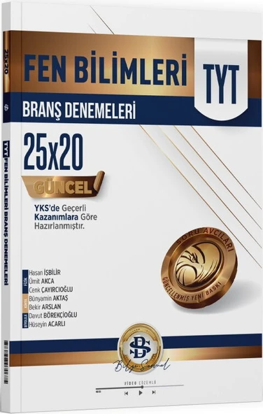 Bilgi Sarmal Yayınları TYT Fen Bilimleri 25 x 20 Branş Denemeleri - Resim 3