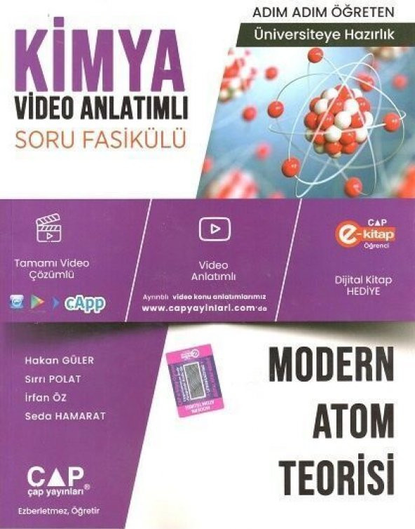 Çap Kimya Modern Atom Teorisi Konu Anlatımlı Soru Bankası