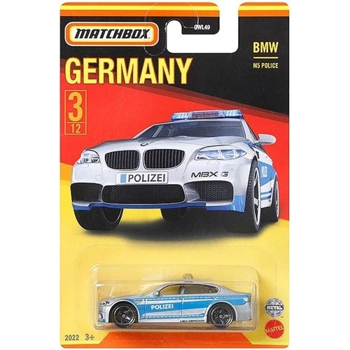 Matchbox 1:64 Best Of Gemany Arabalar B m w M5 Police