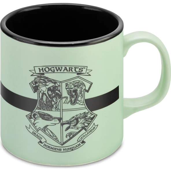 Mabbels Kupa Harry Potter Mug Slytherin Dış Yeşil İç Siyah Mug Bardak - 2