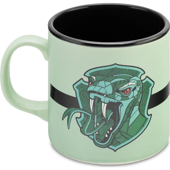Mabbels Kupa Harry Potter Mug Slytherin Dış Yeşil İç Siyah Mug Bardak - 1