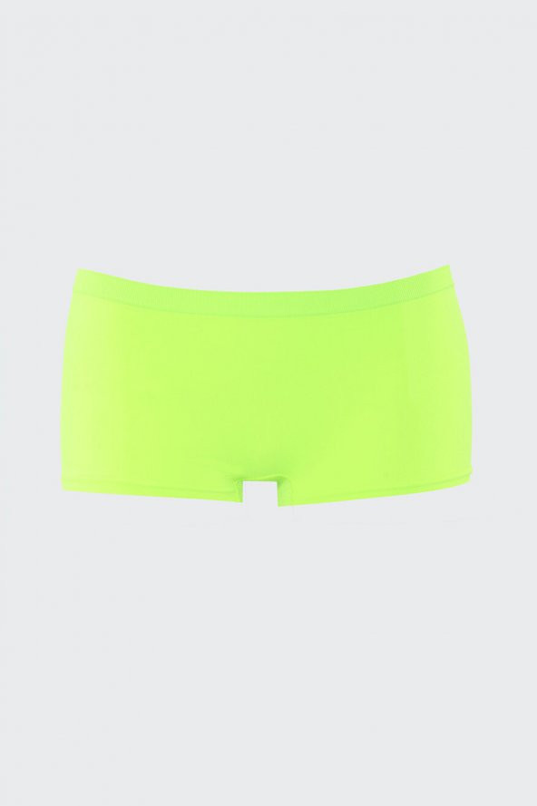 Neon Pembe Sarı Oranj Dikişsiz 3lü Ağlı Şort Külot - 3