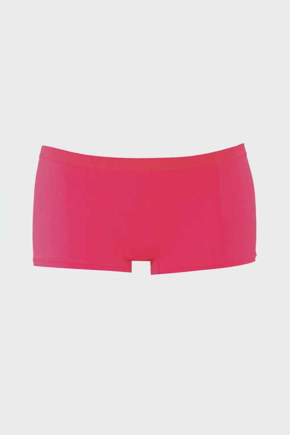 Neon Nar Çiçeği Pembe Oranj.Dikişsiz 3lü Ağlı Şort Külot - Resim 3