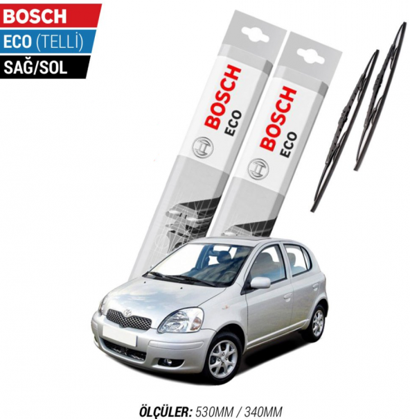 Toyota Yaris Silecek Takımı 1999-2005 Bosch Eco ürün görseli
