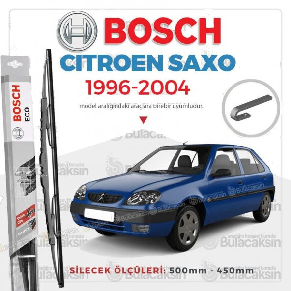 Bosch Eco Citroen Saxo 1996 - 2004 Ön Silecek Takımı