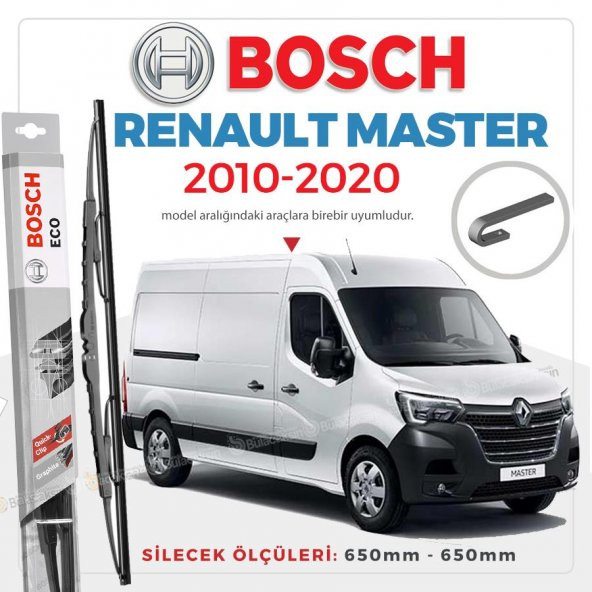 Bosch Eco Renault Master 2010 - 2020 Ön Silecek Takımı