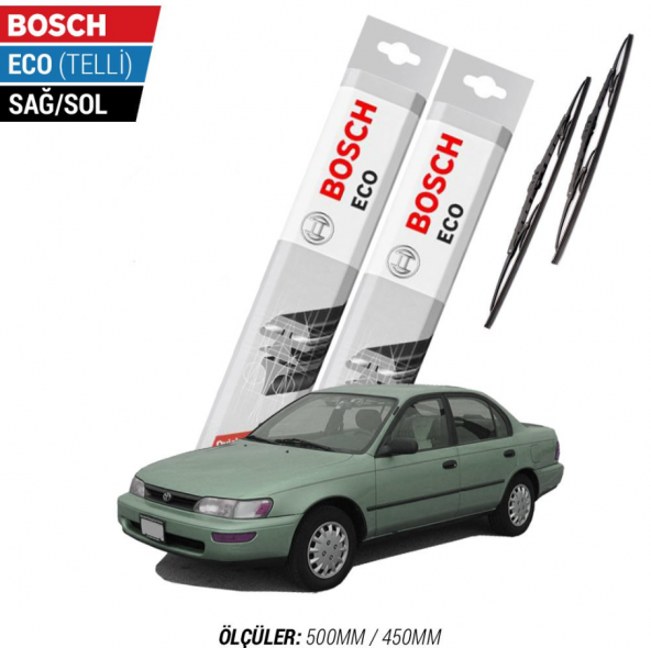Toyota Corolla Silecek Takımı 1992-2001 Bosch Eco