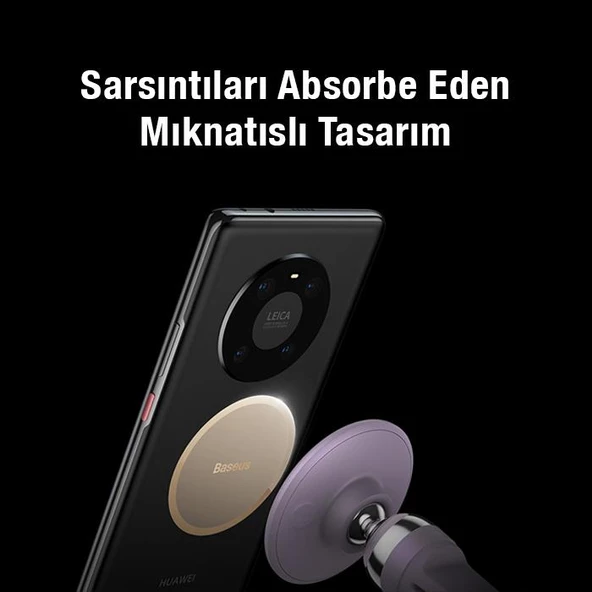 Baseus Universal Ultra Güçlü Mıknatıslı Air Vent Havalandırma Tipli Araç İçi Telefon Tutucu - 7