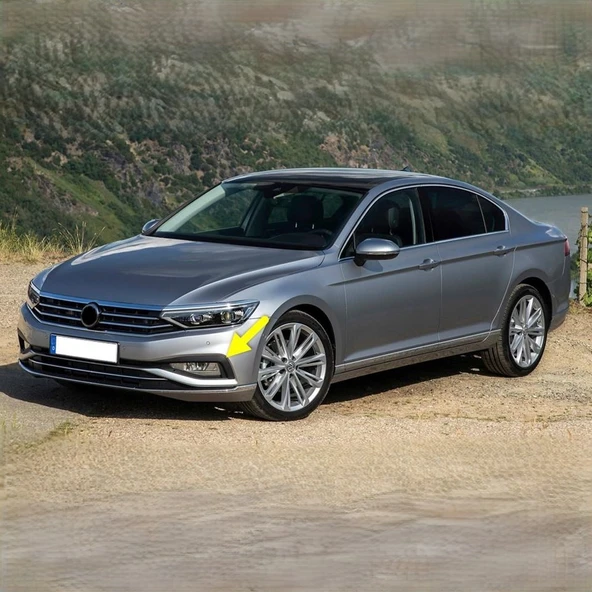 VW Passat B8.5 2020-2023 Sol Sis Farı Çerçevesi Mat Siyah 3G0853665K