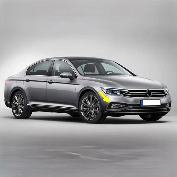 VW Passat B8.5 2020-2023 Sağ Sis Farı Çerçevesi Mat Siyah 3G0853666K