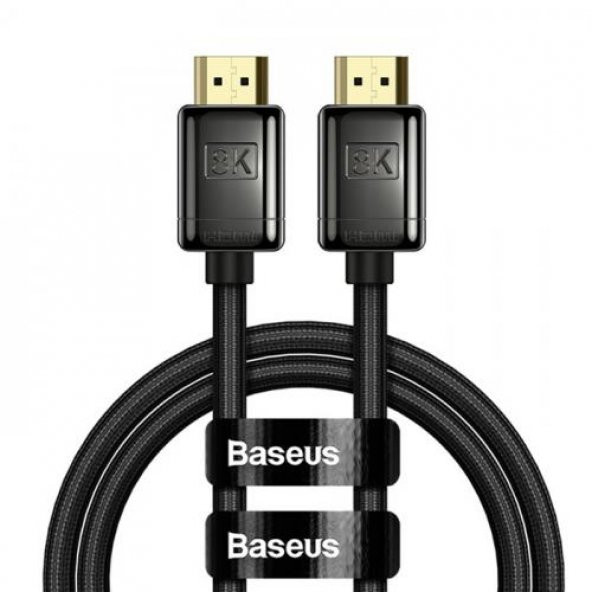 Baseus 8K 60HZ 1.5Mt Dinamik Hdr Görüntü Aktarım Hdmi Kablo, 48GBPS Kopmaz Örgü Tasarımlı Hdmi Kablo