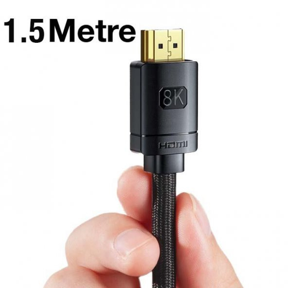 Baseus 1.5 Metre 2.1V HDMI 60hz 8K HDMI to HDMI Kablo Görüntü Aktarım Kablosu - 2