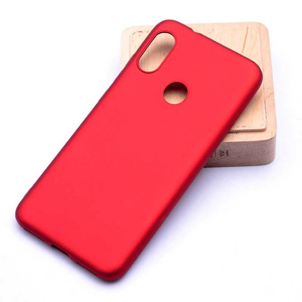 Xiaomi Mi A2 Lite Kılıf Premier Silikon Kapak - Kırmızı