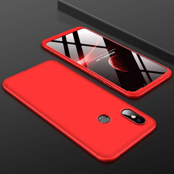 Xiaomi Mi Max 3 Kılıf Ays Kapak - Kırmızı
