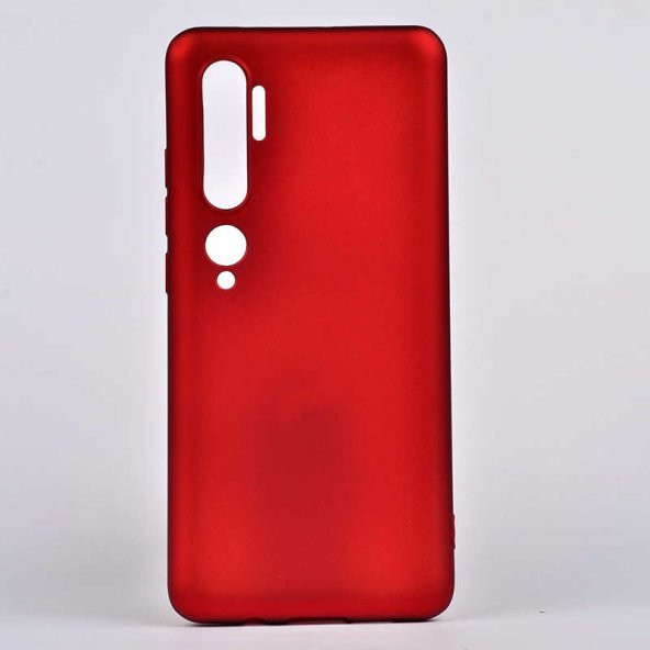 Xiaomi Mi Note 10 Kılıf Premier Silikon Kapak - Kırmızı