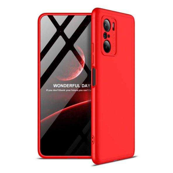 Xiaomi Poco F3 Kılıf Ays Kapak - Kırmızı